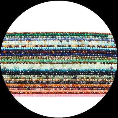 Herkunft Halsketten Edelsteine Perlen Prehnit Lapis Lazuli Mini Faceted Loose Bead Strands geeignet für verschiedene Farben