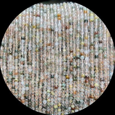 Vielfarbiger Edelstein Polsterrunder Mini-Perlen Garten Quarz Mondstein für überlegene Handwerkskunst und Design